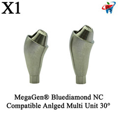 1x Dental MegaGen® Bluediamond NC Compatible Angled Multi Unit 30° Abutments