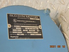 SUPERIOR X1500 SLO-SYN SYNCHRONOUS MOTOR EXPLOSION PROOF HAZARDOUS LOCATIONS