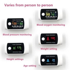 New 2 in 1 Smart Pulse Fingertip Oximeter with Blood Presure SpO2 PR PI SYS DIA