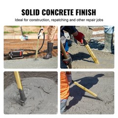 Electric Concrete Vibrator, 1300W 16000 VPM, 2HP Copper Motor Handheld Concrete