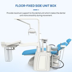 TJ2688-F6 Dental Unit Chair Computer Controlled DC Motor PU Leather Doctor Stool