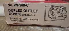 American Electric Perfect-Line Outdoor Duplex Outlet Cover Lot WR100-C 728A