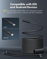 Endoscope Camera 1920P HD Borescope Inspection Camera for iPhone and Android 5M