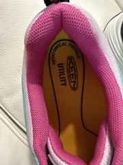 NEW KEEN Utility Sparta 2 Women’s Work Shoes Barely Pink/Black, Aluminum Toe, 8M