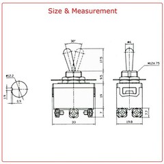 Toggle SWITCH ON/OFF/ON Heavy Duty 20A 125V SPST 3 Terminal Car Waterproof BOOT