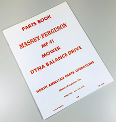 Massey Ferguson 41 Mf41 Sickle Bar Mower Parts Manual Catalog Book Exploded View