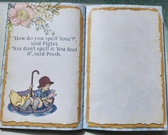 Junk Journal Booklet “WINNIE THE POOH” Retro Classic Storybook Style LG 9×6 40p