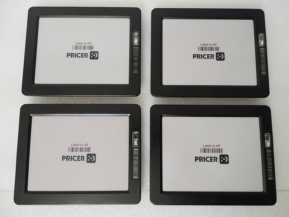 (4) PRICER Smart Tag 19761-31 Digital Price Electronic Shelf Label Display Wifi