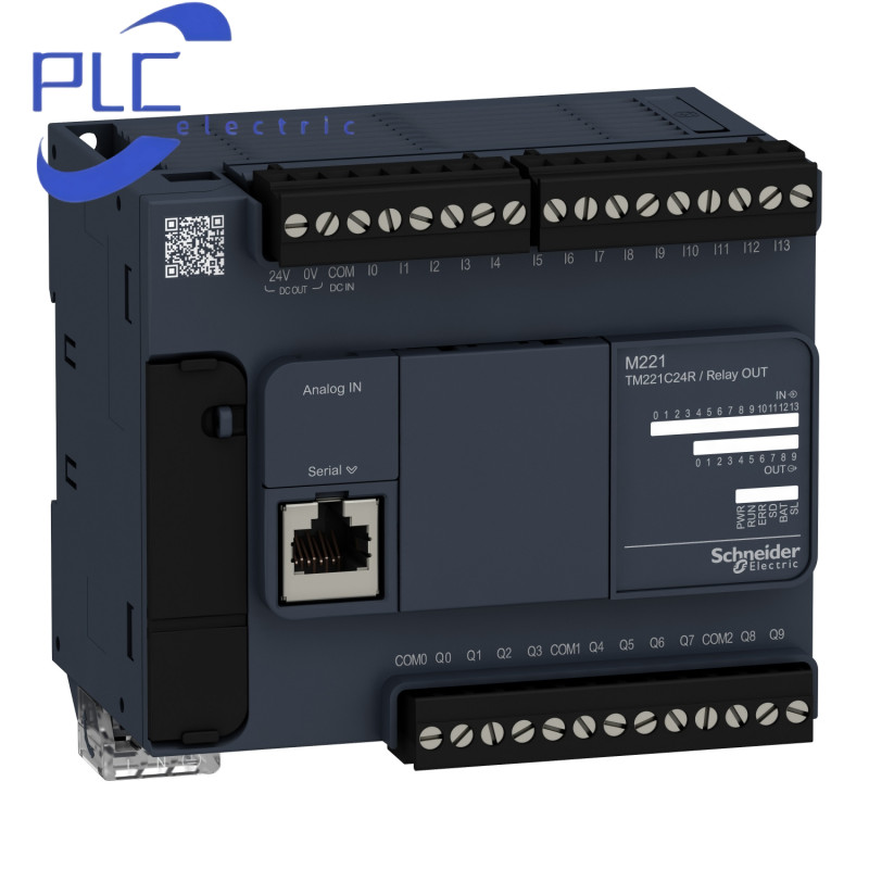 TM221C24R 1PCS New Schneider logic controller, Modicon M221, 24 IO, relay