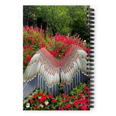 Blank Journal 5.5 × 8.5 Inches, Garden Angel – Salvia, Spiral Bound, 140 Pages