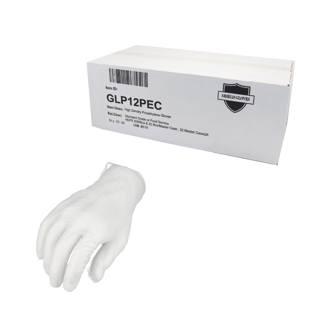 400000 PCS Food Service HDPE Polyethylene Gloves Standard Grade 1.5 Mil Medium
