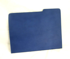 File Folder Leather by Graphic Image Made in America BLUE w Black