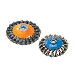 Walter 13H414 4 x 0.62 in. Stainless Steel Saucer Cup Brush