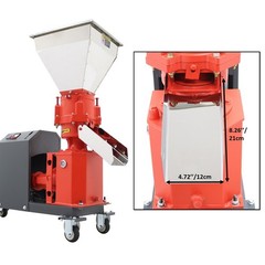 220V 6MM Animal Feed Pellet Mill Machine Feed Granulator 4 Heads 150-200KG/H