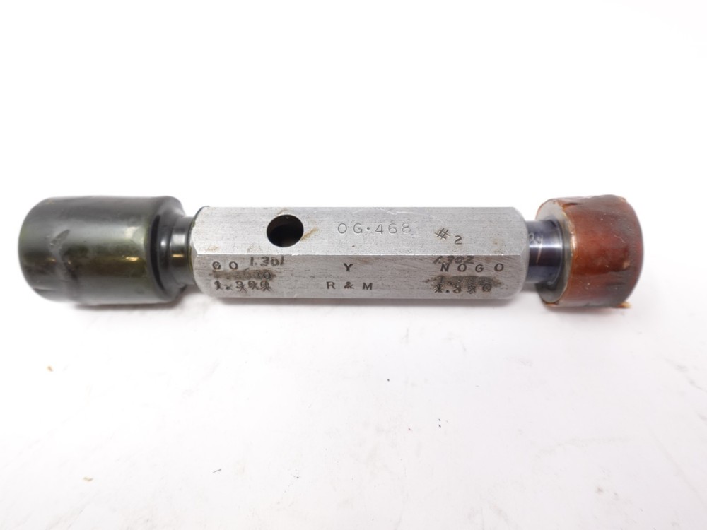 Hanson Whitney Taperlock Plug Pin Gage 1.279″ Go 1.283″ No Go Smooth Gauge DV2