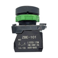 XB5-AA21 Push button XB5 plastic flush black 22mm spring return unmarked 1NOnew