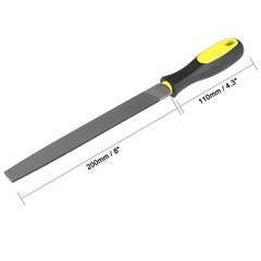8″ Second Cut Grade High Carbon Hardened Steel Flat Mill File Handle