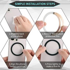 Universal Magnetic Stick on Ring For Magsafe Wireless Charger iPhone 14 13 12