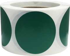 Circle Dot Stickers | 2.5″ Inches Round | 500 Pack | Pick One Color