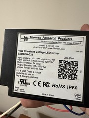 Lot of 11 – Thomas Research Products LED40W‑024 40W 24V LED Driver – New/Unused