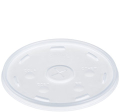 Dart 32SL1 Translucent HIPS Straw-Slot Lid Fits 32–60 oz Foam Cups 1,000/Case