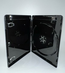 NEW ITEM! 25 NEW 11MM 4K ULTRA HD BLACK SINGLE DVD CASE WITH BOOKLT CLIPS, RP1B
