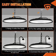 10-Pack 300W UFO LED High Bay Light Shop 10-Pack 300W UFO LED High Bay Light
