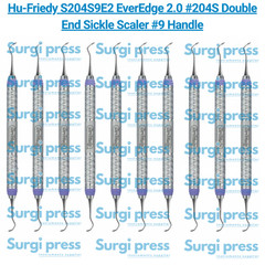 Hu-Friedy S204S9E2 EverEdge 2.0 #204S Double End Sickle Scaler #9 Handle