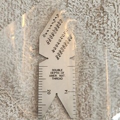 QTY of 1ea. L.A.Spievak Corp “Fish-Tail” 60º Thread Center Gage – new