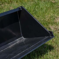 Titan Attachments 60″ Skid Steer Dirt Bucket V2, 1/8″ Thick Structural Steel