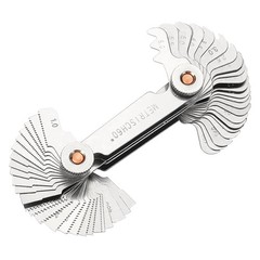 58pcs Stainless Steel Thread Pitch Gauges Metric & Imperial Screw Measuring Tool