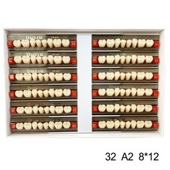 Dental Acrylic Denture Resin Teeth Upper Lower Full Set Shade A1/A2/A3 3/8/16 SS