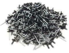 250 3/16″ Large Head Black Painted Multi Grip Aluminum Pop Rivets #2301