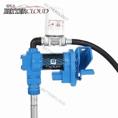 20GPM 12V DC Fuel Transfer Pump with Nozzle Kit w/ Particulate Filter