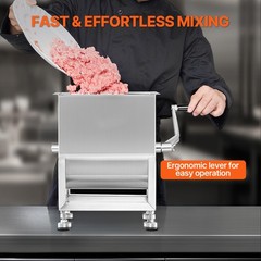 Uimoso 15/30/60/80/120lb Manual Meat Mixer Meat Sausage Hand Mixing Machine