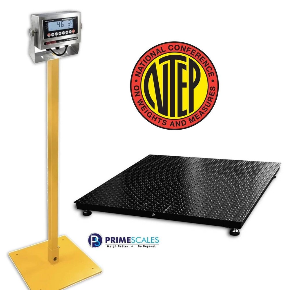 Industrial Floor Scale 24×24 10,000 lb NTEP Legal Trade Warehouse Heavy Duty