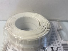 White Tub and Wall Peel and Stick Caulk Strip 1-5/8in x 11ft Seals Out Moisture