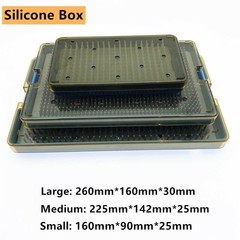 Autoclave Sterilization Tray Case Box with Silicone Pad for Surgical Instruments