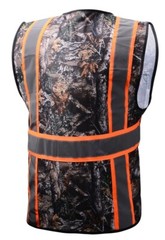 Camouflage Tree Two Tones Safety Vest ,With Multi-Pocket Tool