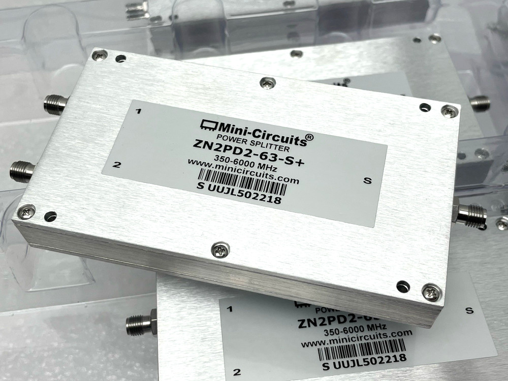 NEW MINI-CIRCUITS ZN2PD2-63-S POWER SPLITTER 350 MHz – 6 GHz SMA QTY AVAILABLE