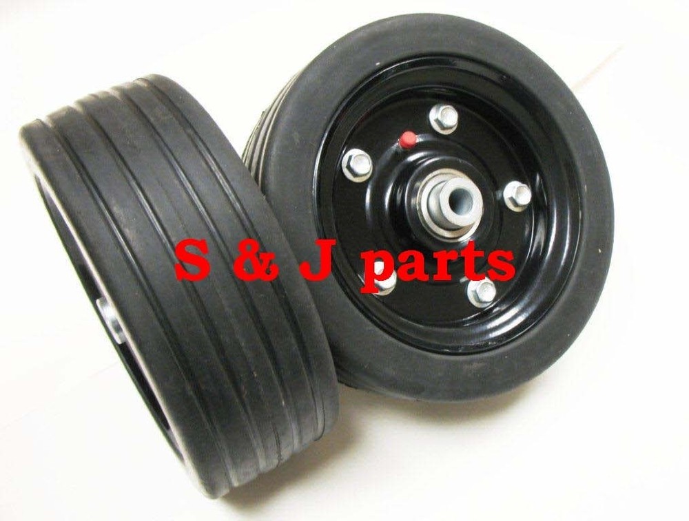 Maschio,Jolly,Sitrex Finish Mower Wheel/Solid Molded Tire 1/2″ Axle 00556647