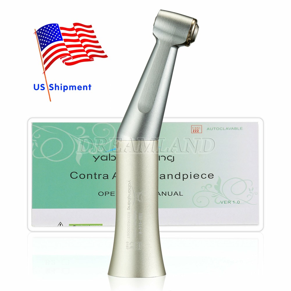 Dental Contra Angle Low Speed Handpiece Push Button For E-type motors FX23