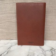 Shinola Brown Pebbled Leather Notebook Journal Cover 5.75×8.75″ Monogram TMM