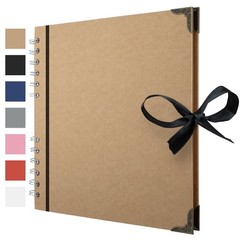 Bstorify Scrapbook Album 60 Pages (8 x 8 Inch) Brown Thick 8 x 8 Inch,