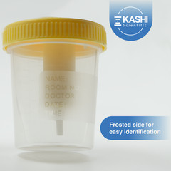 Specimen Collection Container w/ Transfer Device, Leak Proof Lid with Hole