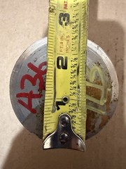 Single Piece A36 Hot Roll Steel Round Bar Stock 2 1/2” x OD x ~2 1/2”