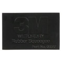 3M Wetordry Rubber Squeegee 05517, 2-3/4 in x 4-1/4 in, Comfort Fit, Flexible,
