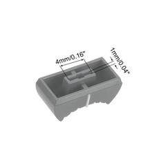 uxcell 4x1mm Gray White Potentiometer Knobs 10Pcs