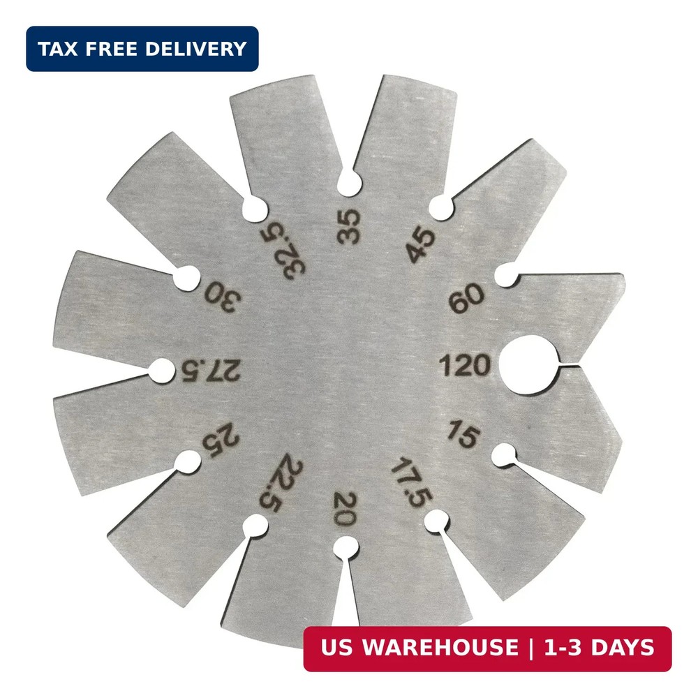 1 PCS Brushed Silver 15-120 Degree Bevel Gauge, Stainless Steel Axe Angle Gauge