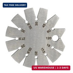 1 PCS Brushed Silver 15-120 Degree Bevel Gauge, Stainless Steel Axe Angle Gauge
